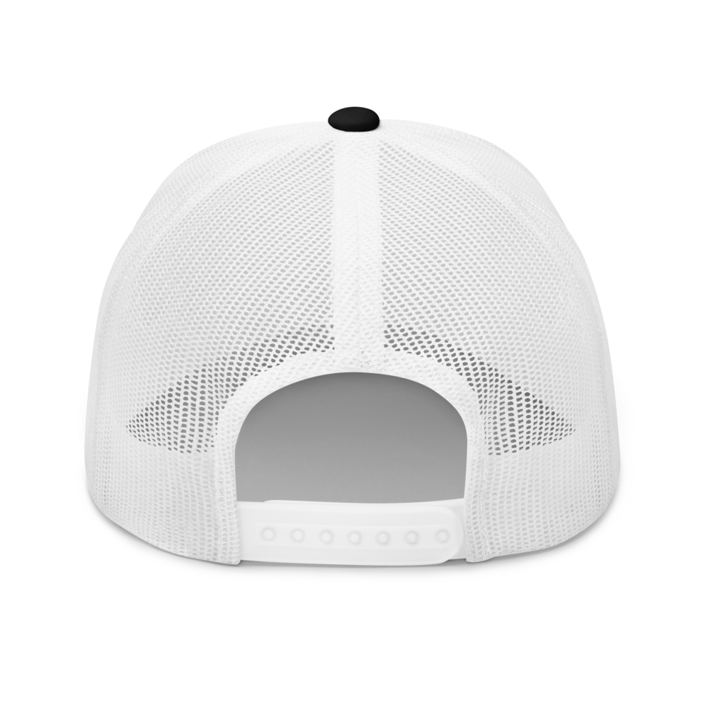 Hamptons Hippie HH-Logo Trucker Hat | Classic Mesh Snapback  back view