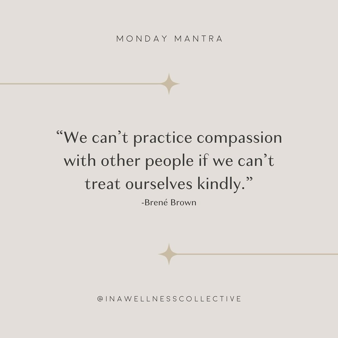 Monday ~ Mantra

Be kind to yourself 💕

#brenebrown #brenebrownquotes #brenebrowninspired #bren&eacute;brown #mondaymood #mondaymantra #selflovequotes #selflovetips #mentalhealthmatters #mentalhealthawareness #compassionquotes #quotestagram #inawell