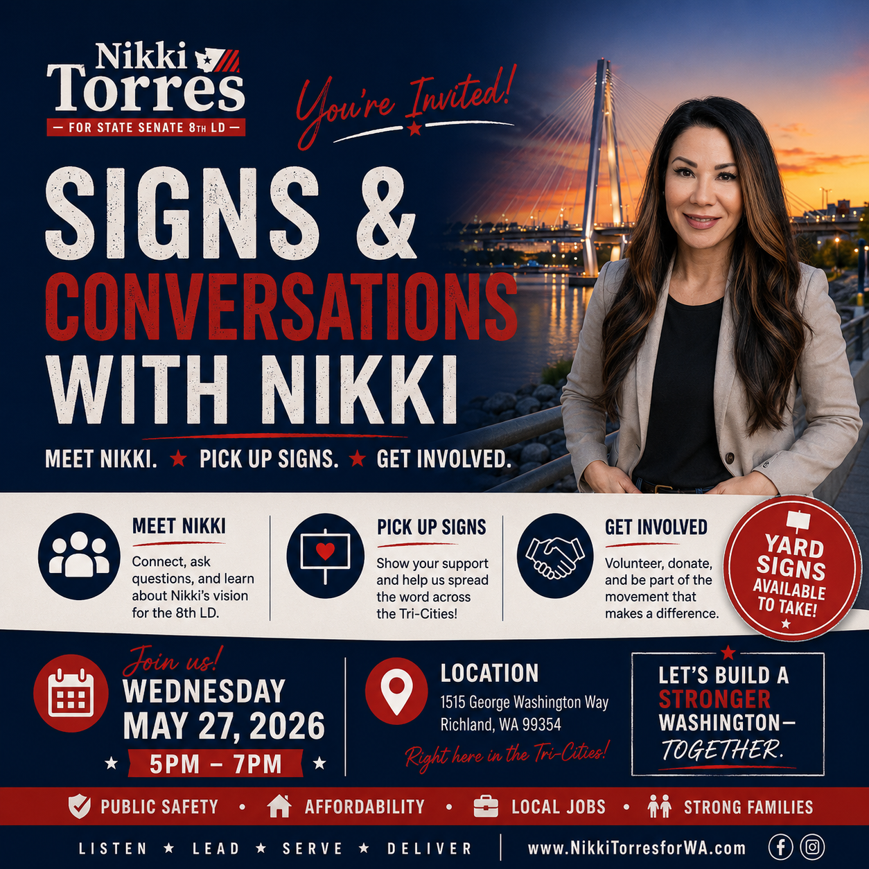 Signs &amp; Conversations with Senator Nikki Torres