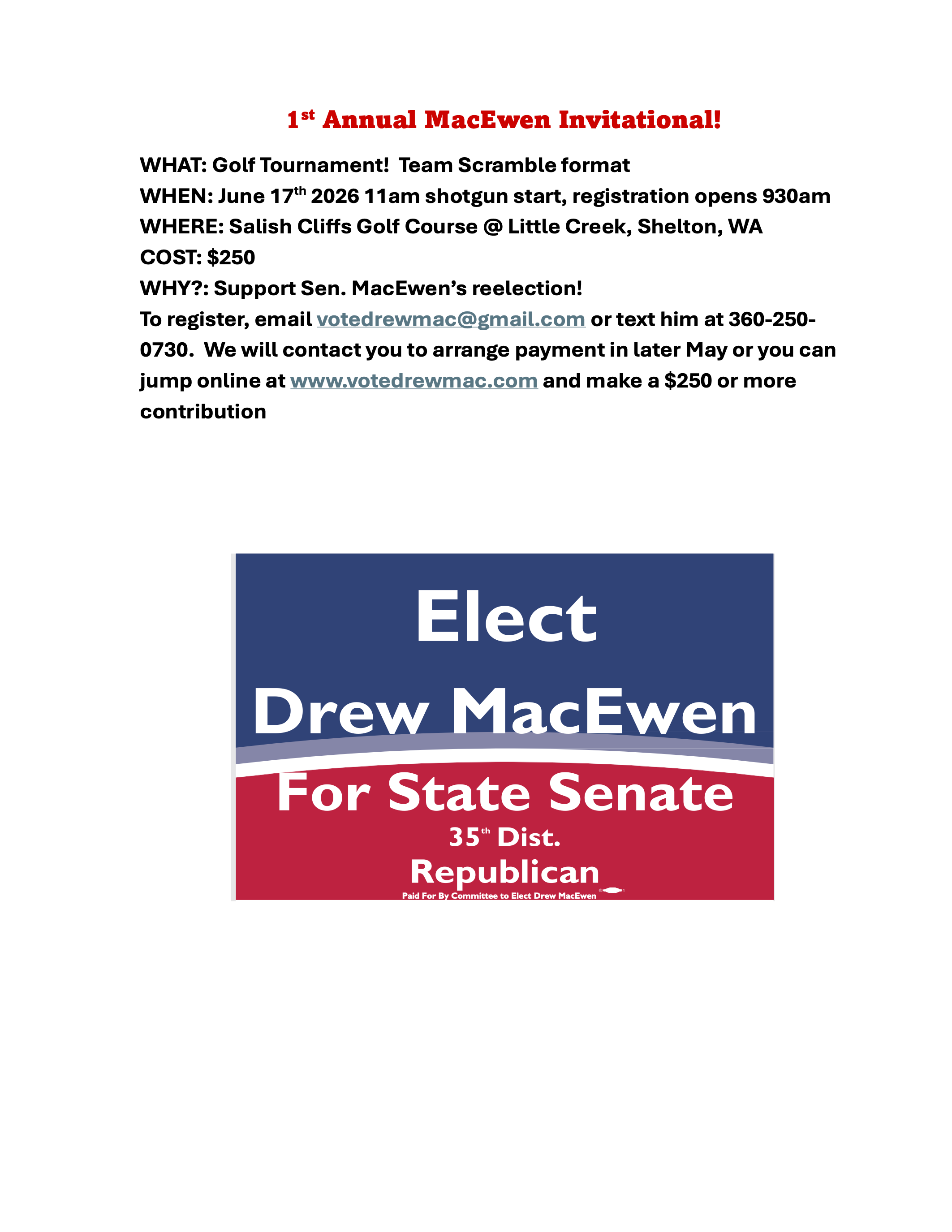 1st Annual MacEwen Invitational