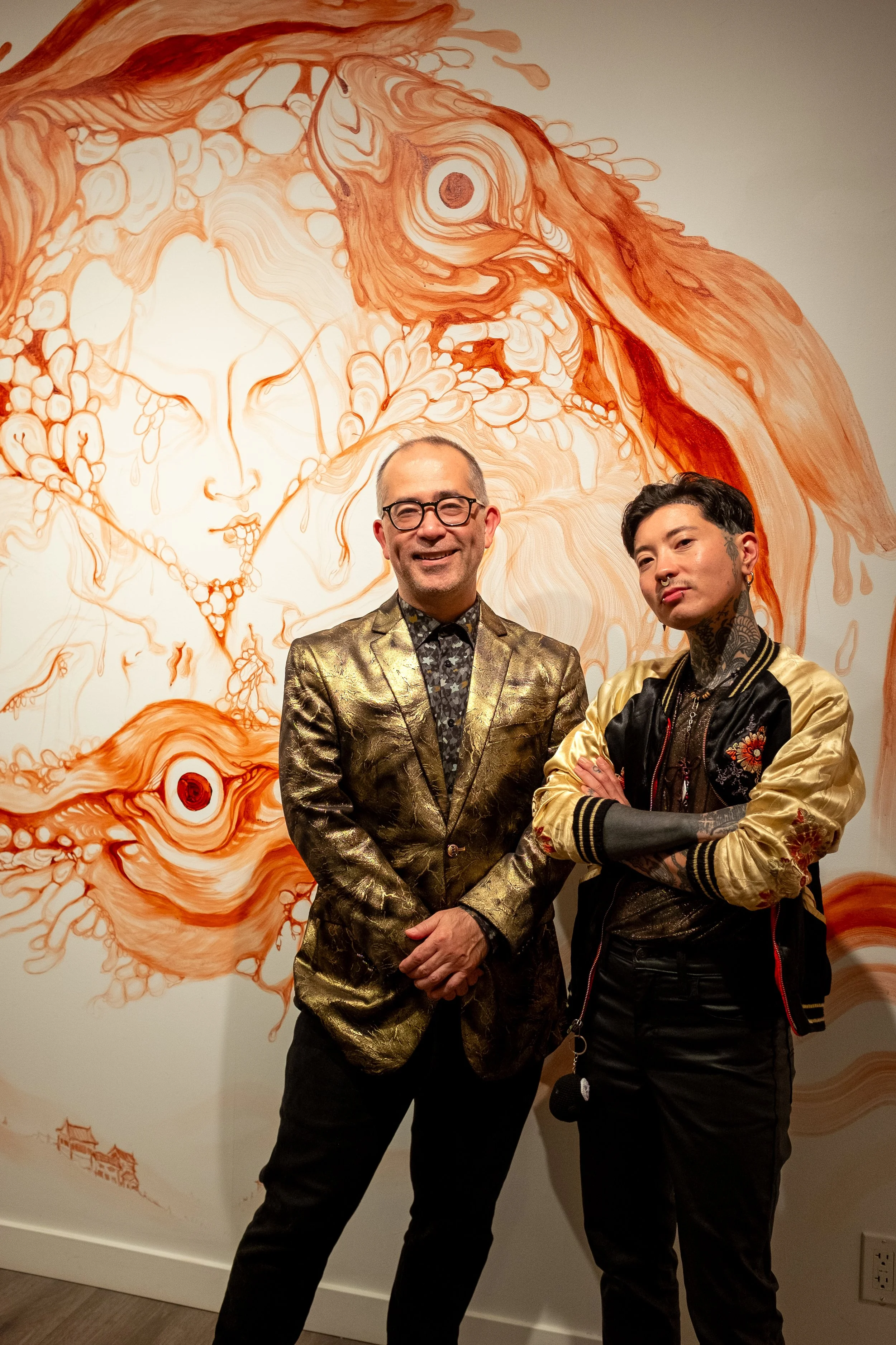 An Auspicious Beast installation, mural detail