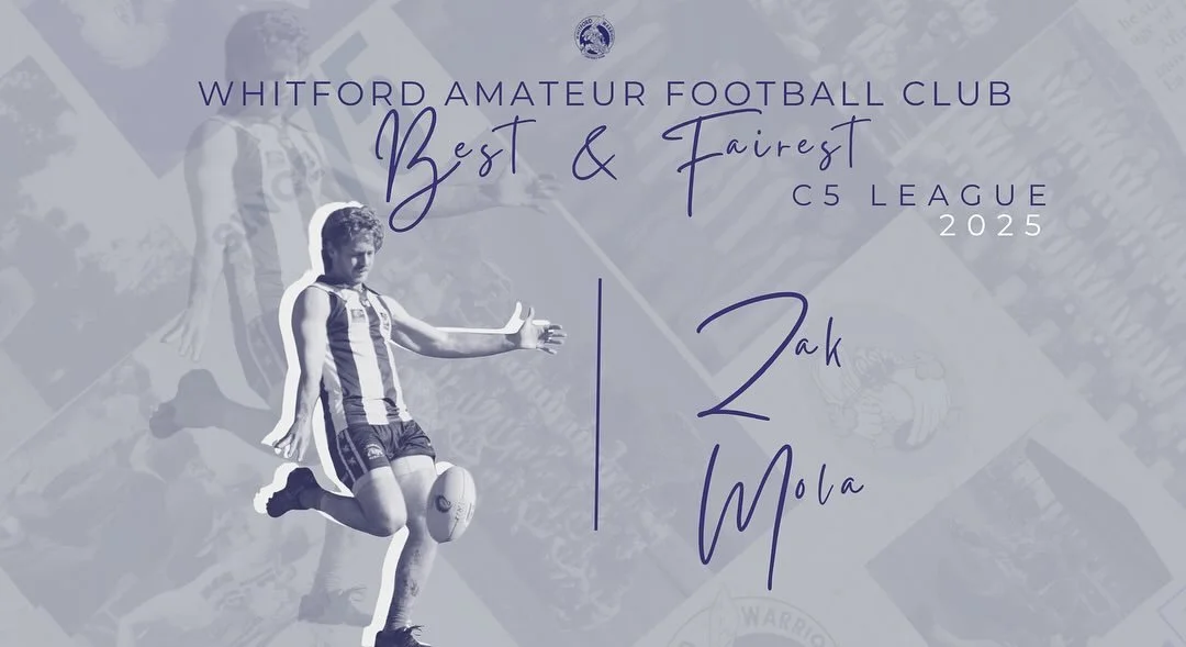 C5 League Awards 
Congratulations to the Whitford Amateur Football Club award recipients.