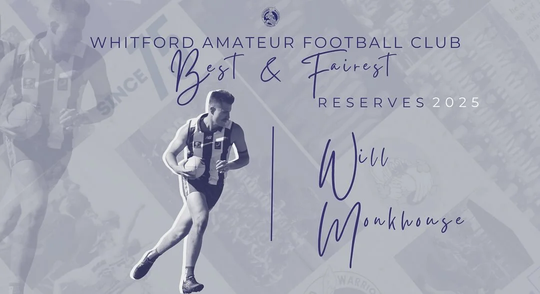 Reserves Awards Season 2025 
Congratulations to our Warriors Award recipients for our 50th Season.