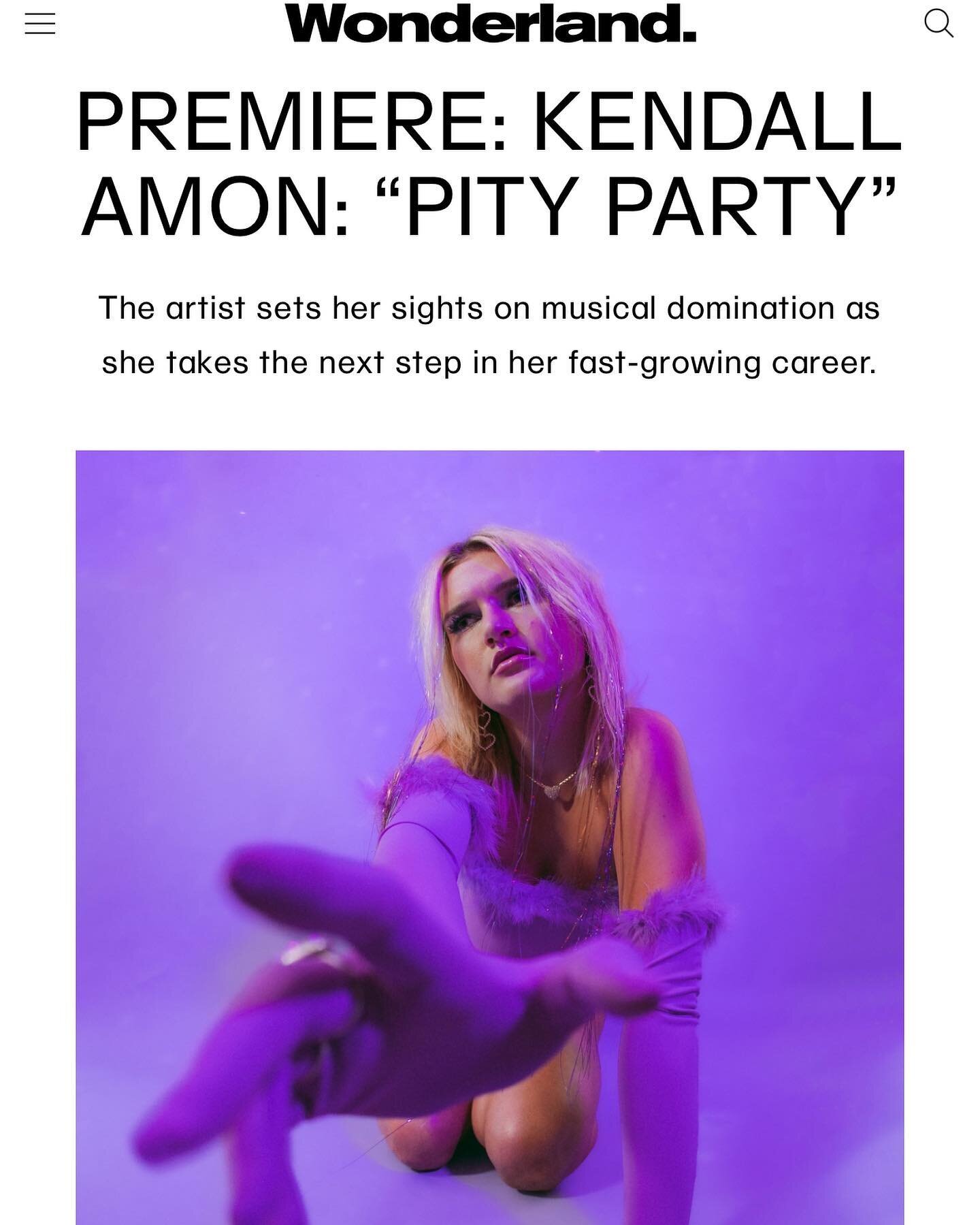 Thank you @wonderland for the premiere of &ldquo;Pity Party&rdquo; 🎉🎂
Check out the music video &amp; comment your favorite lewk 😈💋