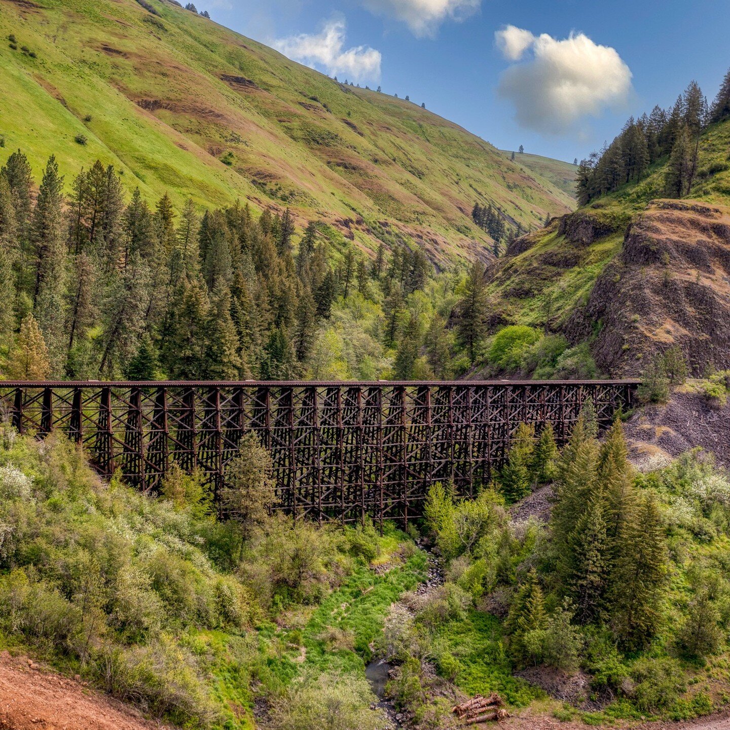 This is one of the 14 or so trestles along the Camas Prairie Railroad in Lewiston, and the portion of the project that will require the most planning, almost the portion I am most excited for!
.
.
.
.
.
.
.
.
.
.
.
#adventure #beyourownboss #idaho #i