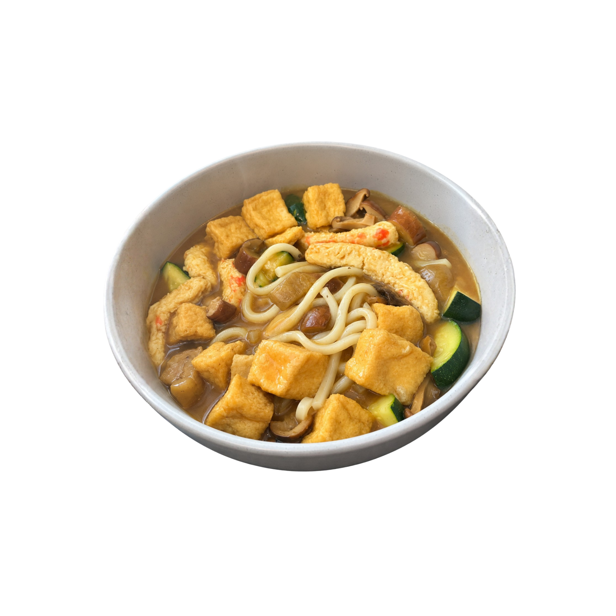Curry Udon with Mini Tofu Pow