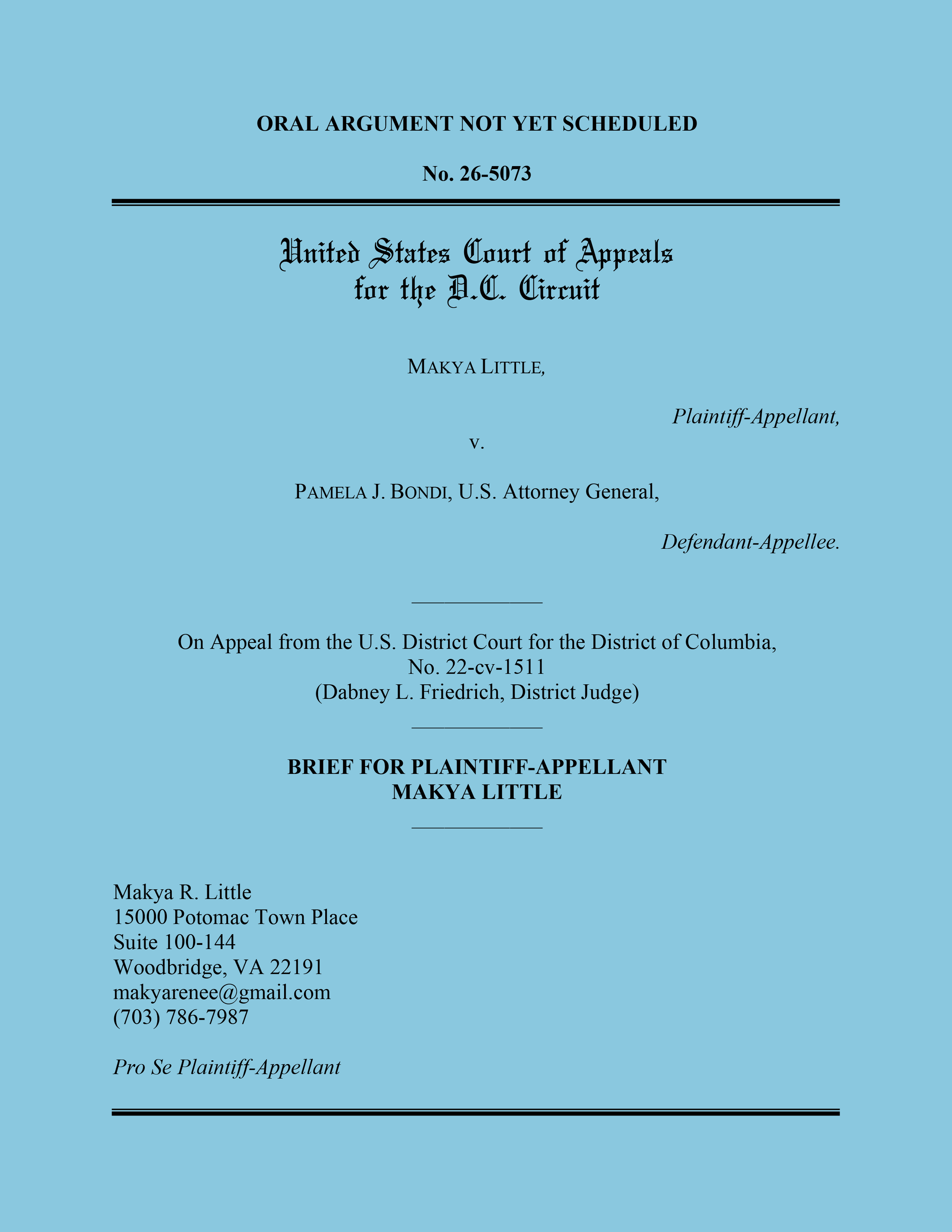 Little v Bondi Appeal