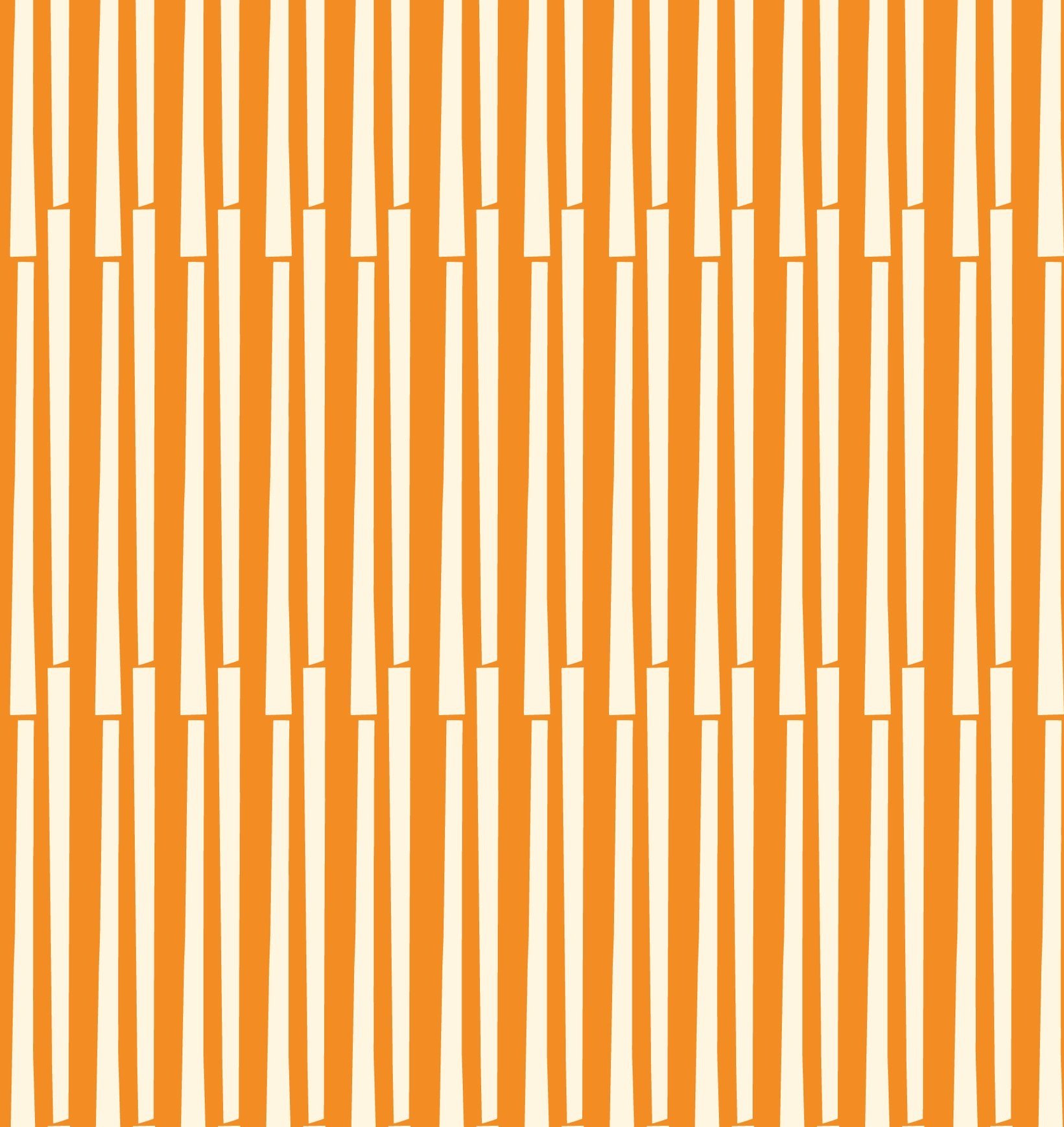 step stripe - cream/orange