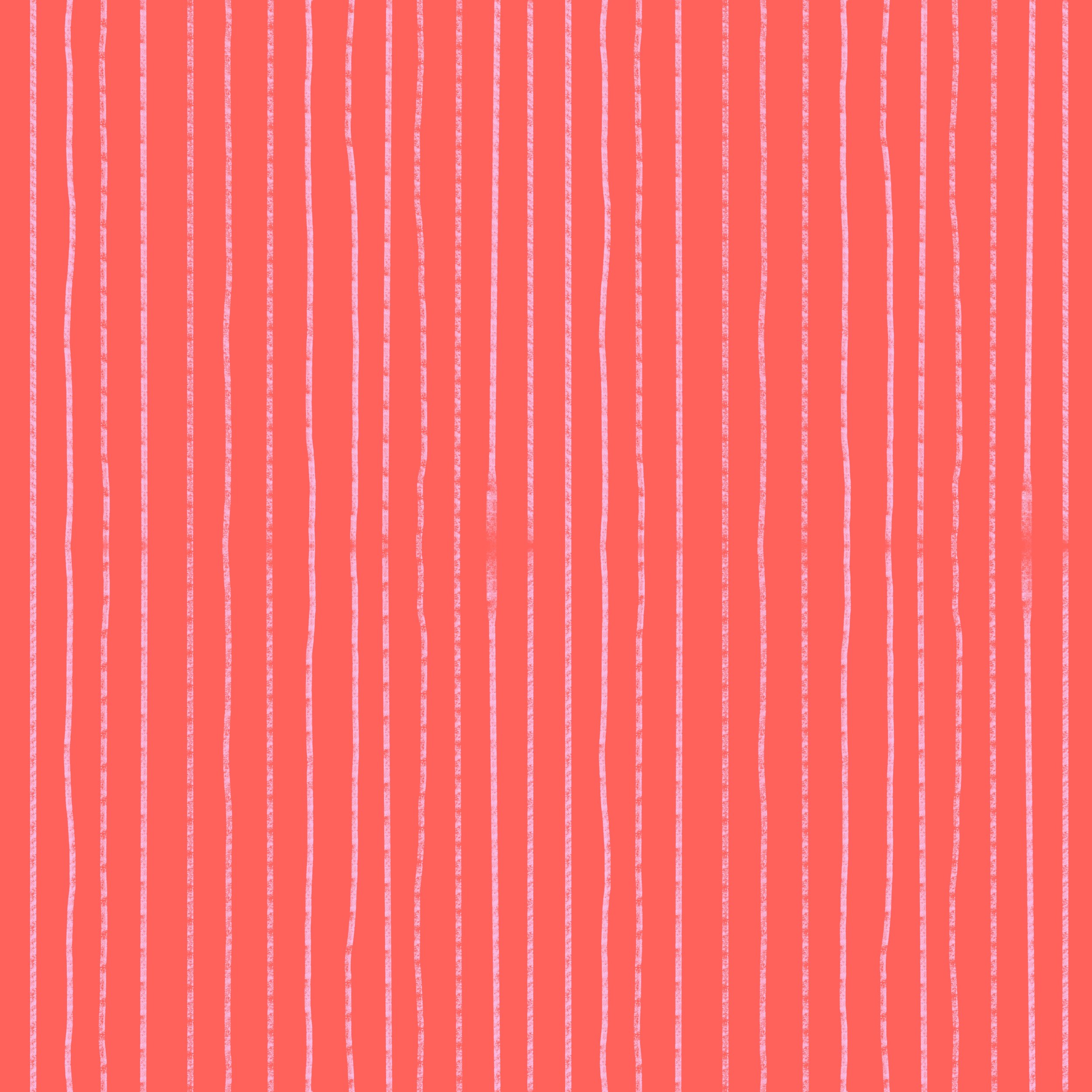 pencil stripe - poppy/pink