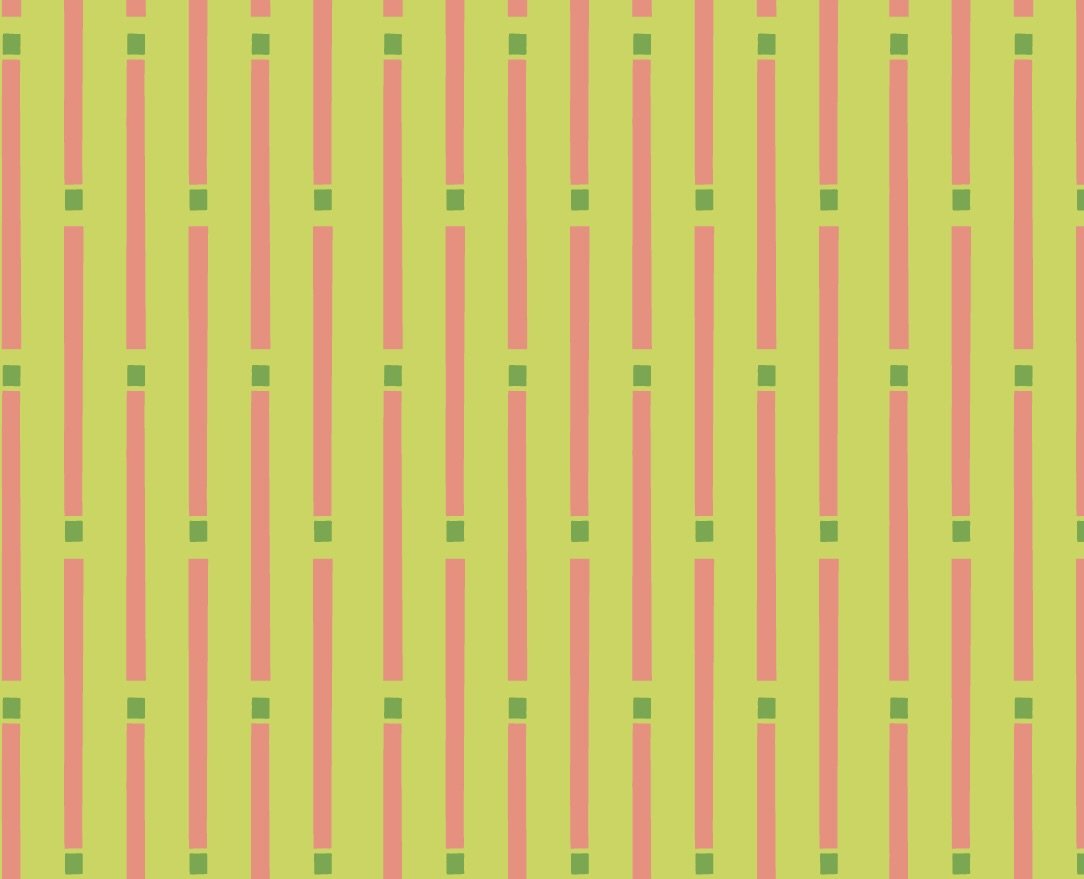 matchstick - lime/coral