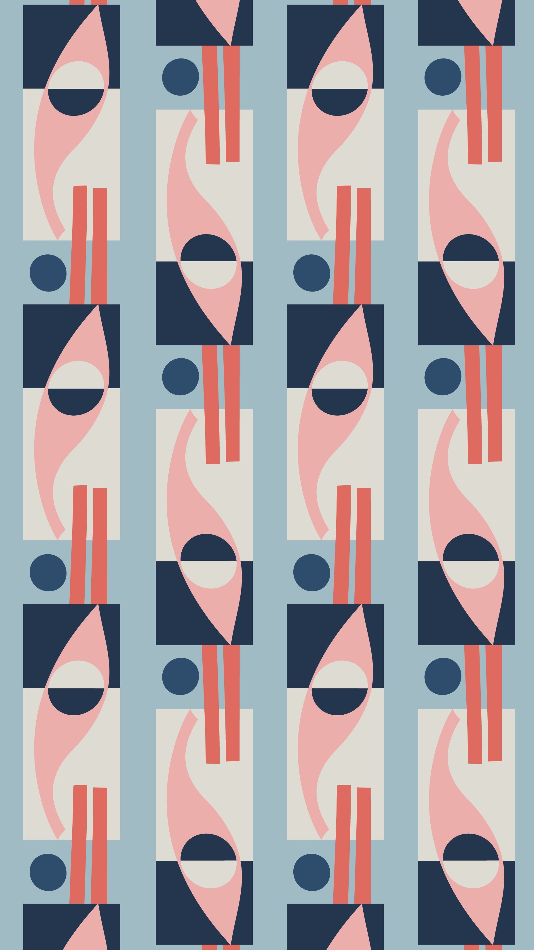 float - blue/pink