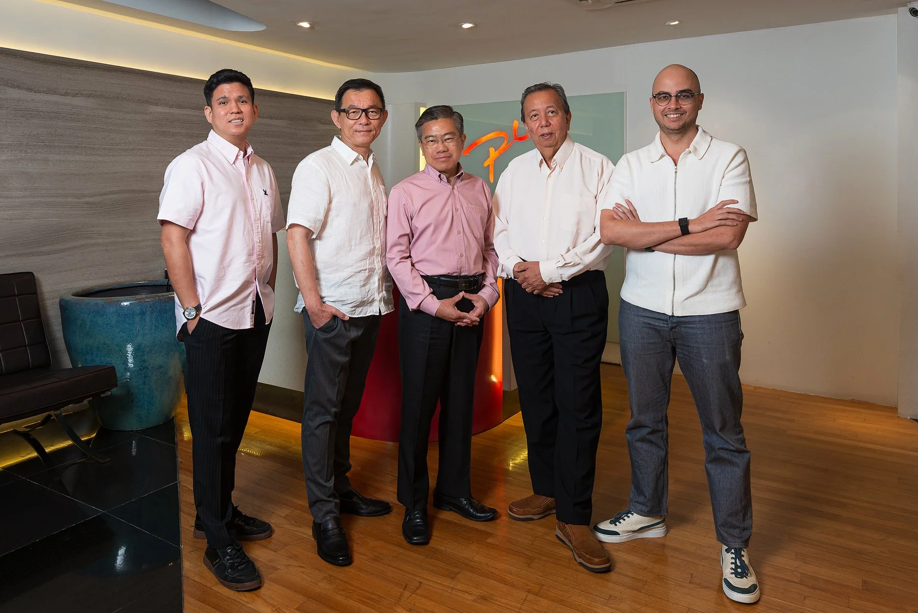team photo corporate office PLM Interiors