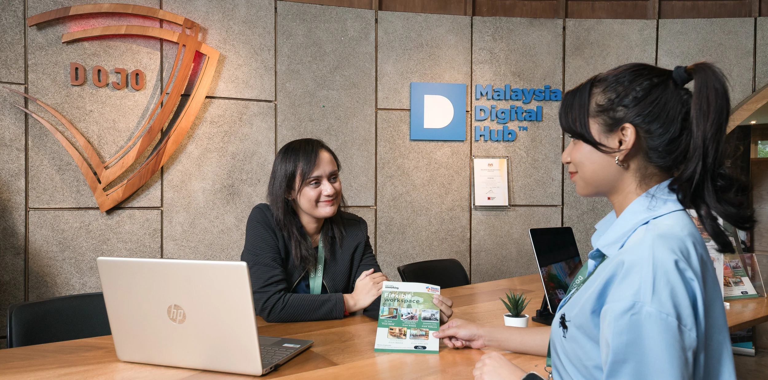 Reception at DOJO Co Working Space