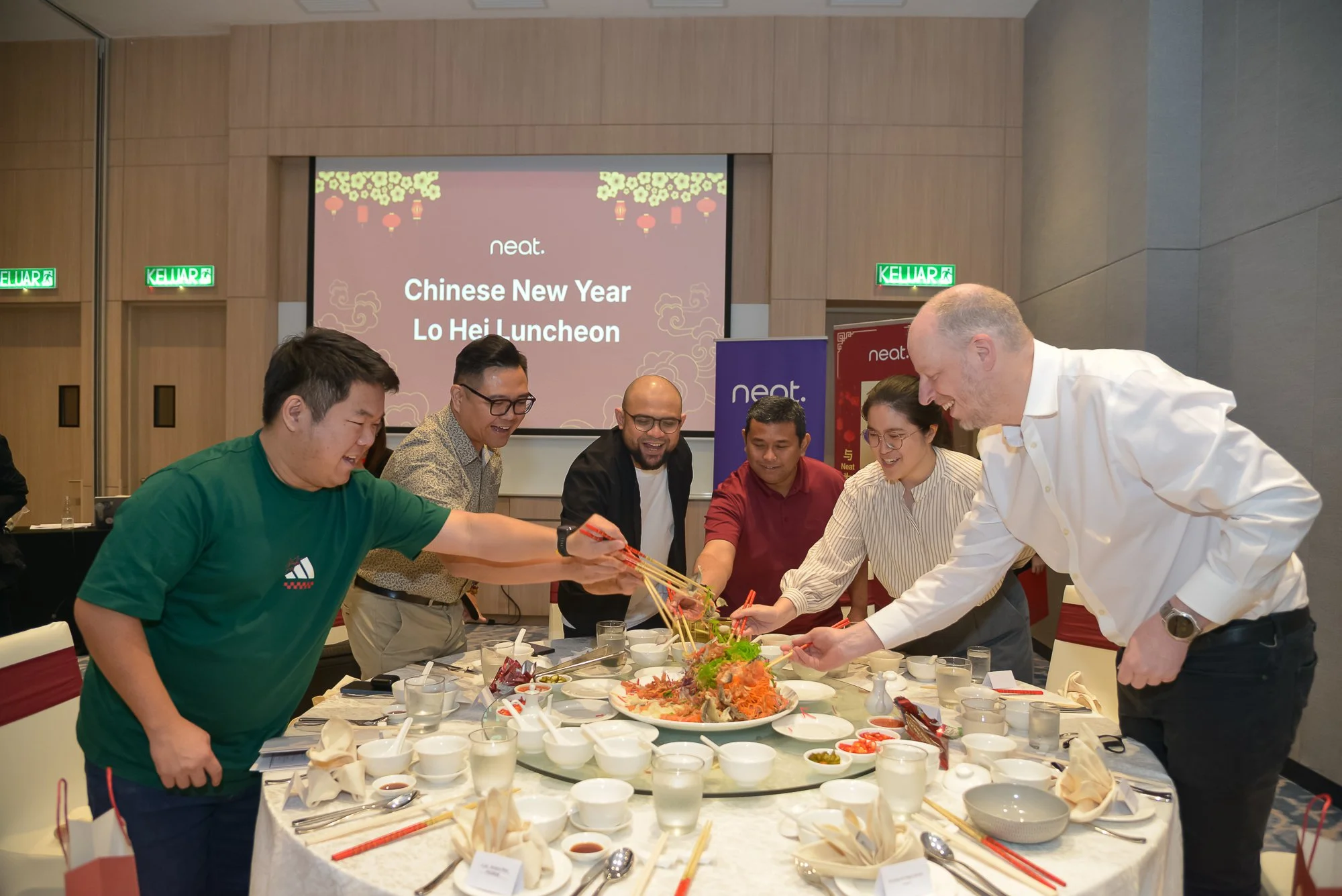 Lo Hei Ceremony - Neat.no CNY Luncheon