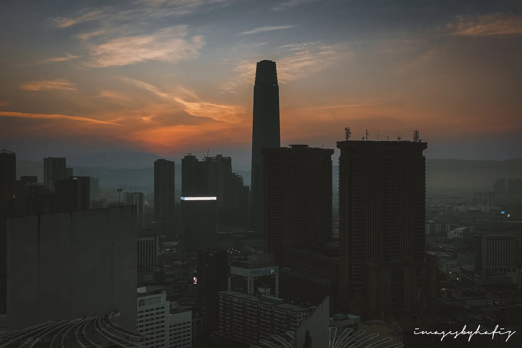 Sunrise at The Exchange TRX from The Robertson Residence Rooftop