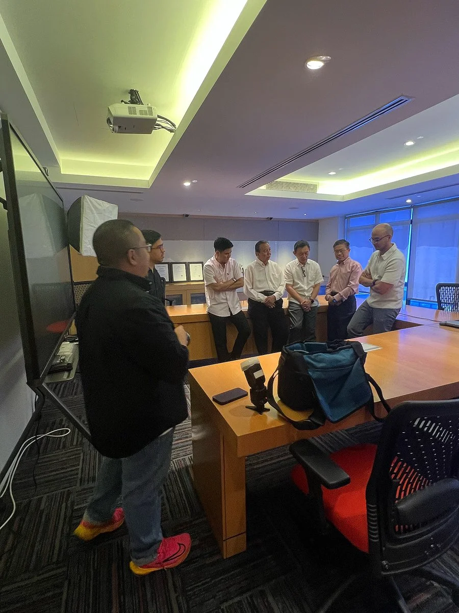 corporate photography session behind the scenes