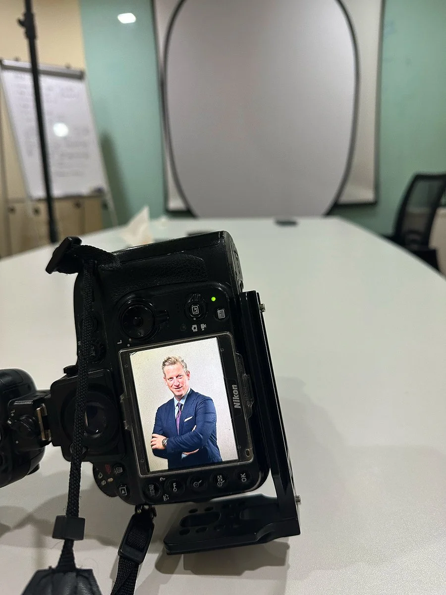 Behind the scene - headshots photography