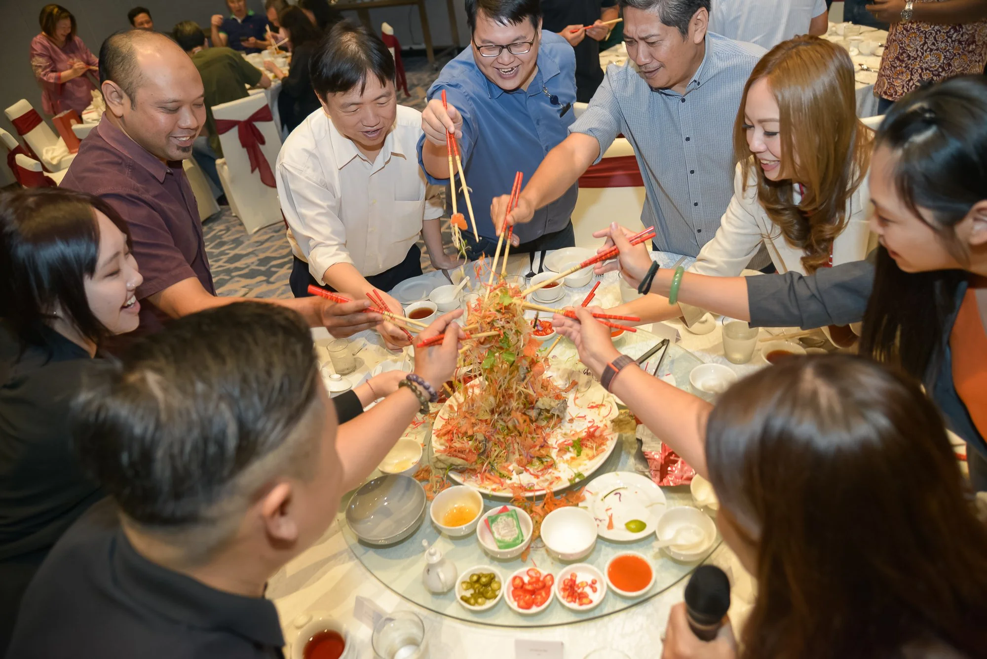 Lo Hei Ceremony - Neat.no CNY Luncheon