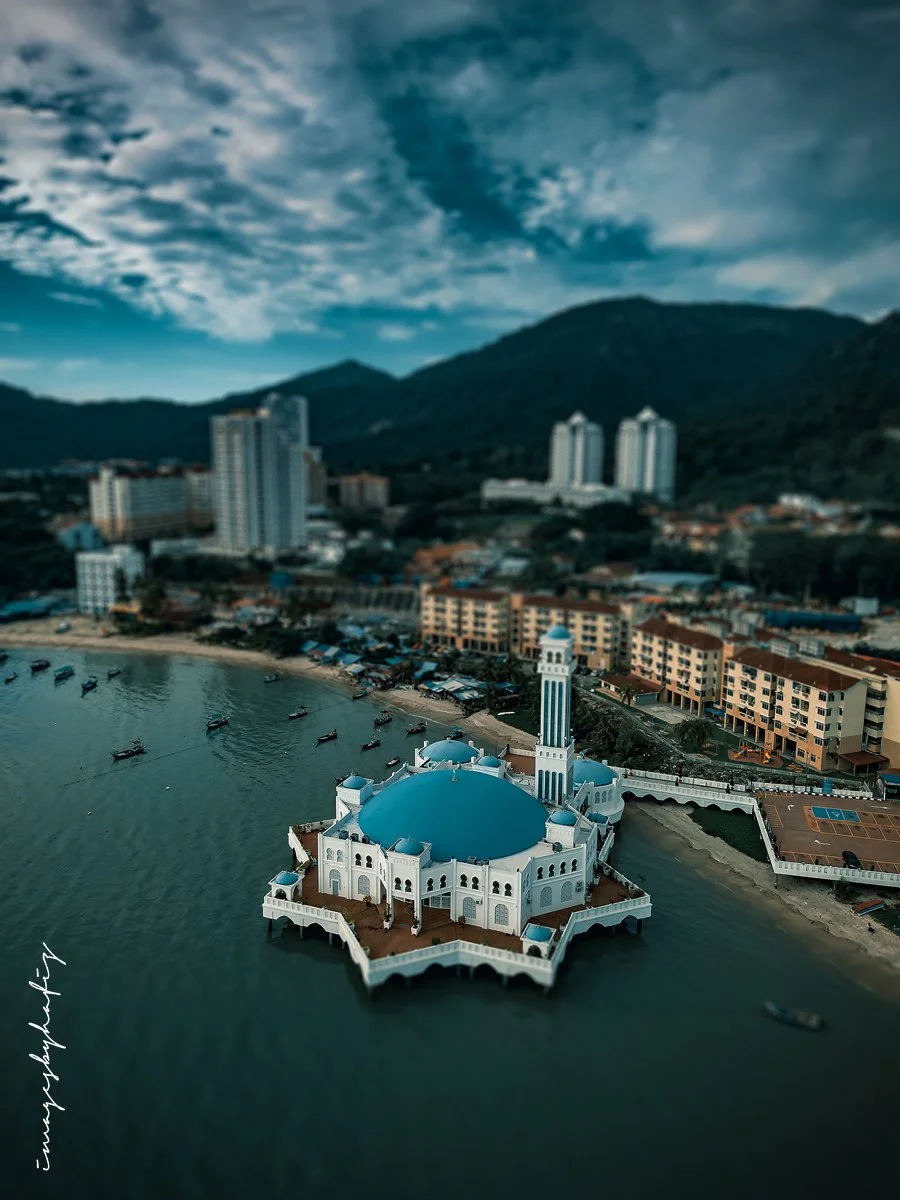 Penang Floating Mosque - Drone Shot