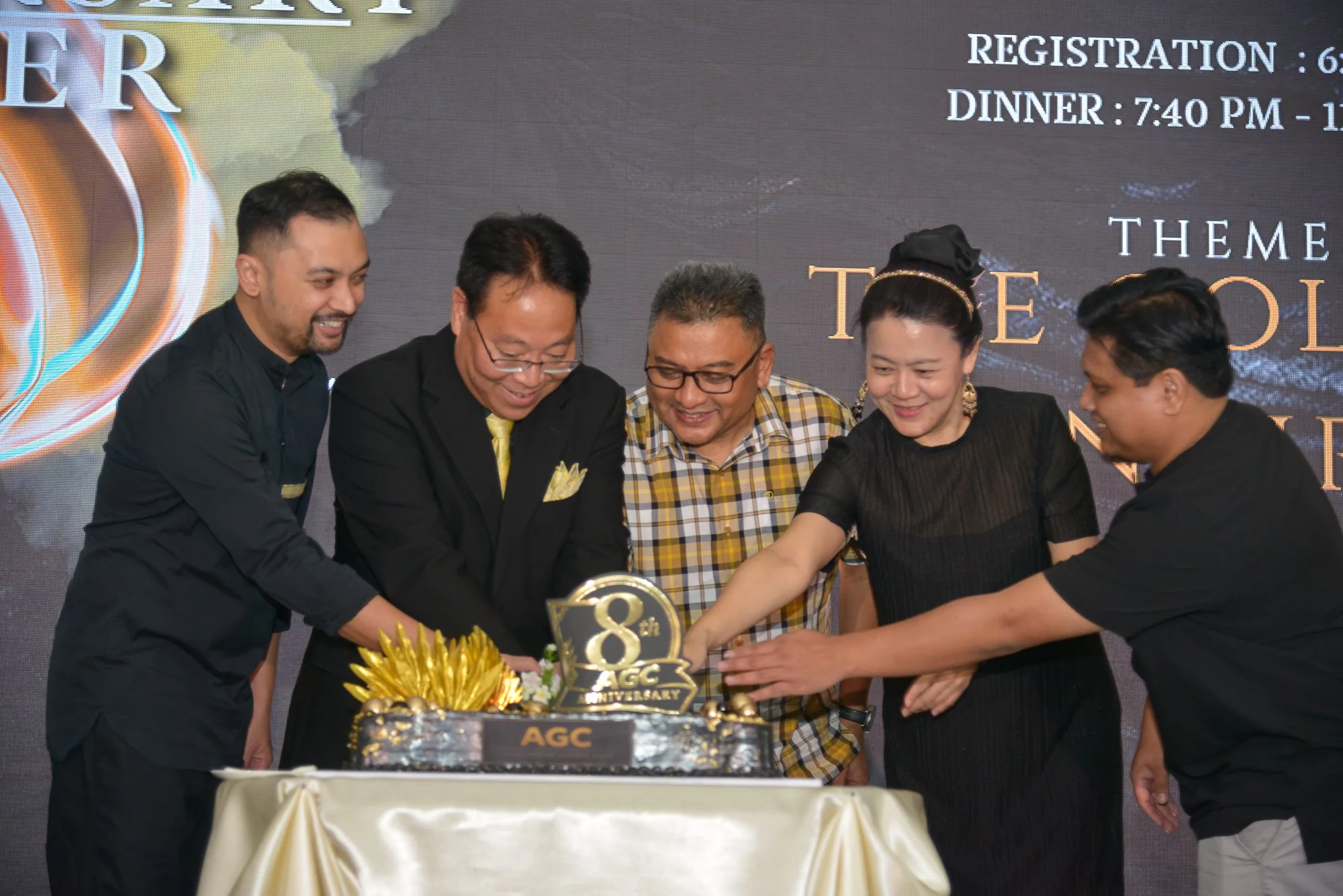 Cake Cutting ceremony - AGC Automotive Malaysia 8th Anniversary Dinner