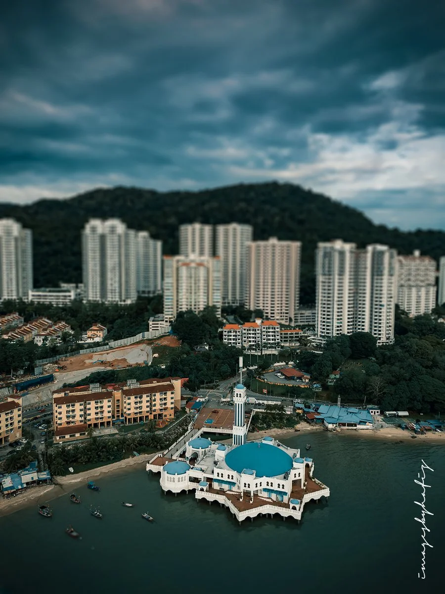 Penang Floating Mosque - Drone Shot