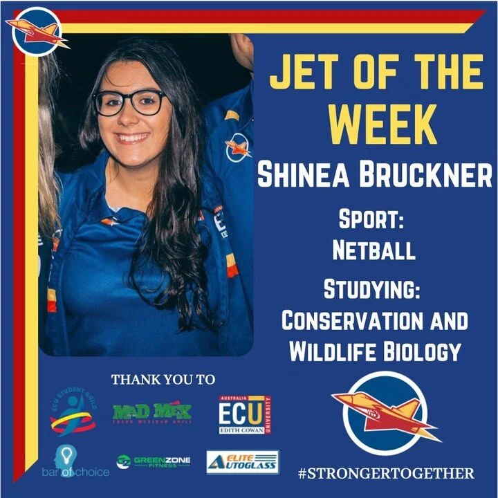GET TO KNOW SHINEA BRUCKNER
📅 WHAT YEAR DID YOU JOIN THE JETS?
2017
😎 WHY SHOULD OTHERS JOIN THE JETS?
“The jets not only offer a place to play sport in a fun and inviting environment but I have made some of my closest friends - who I now co