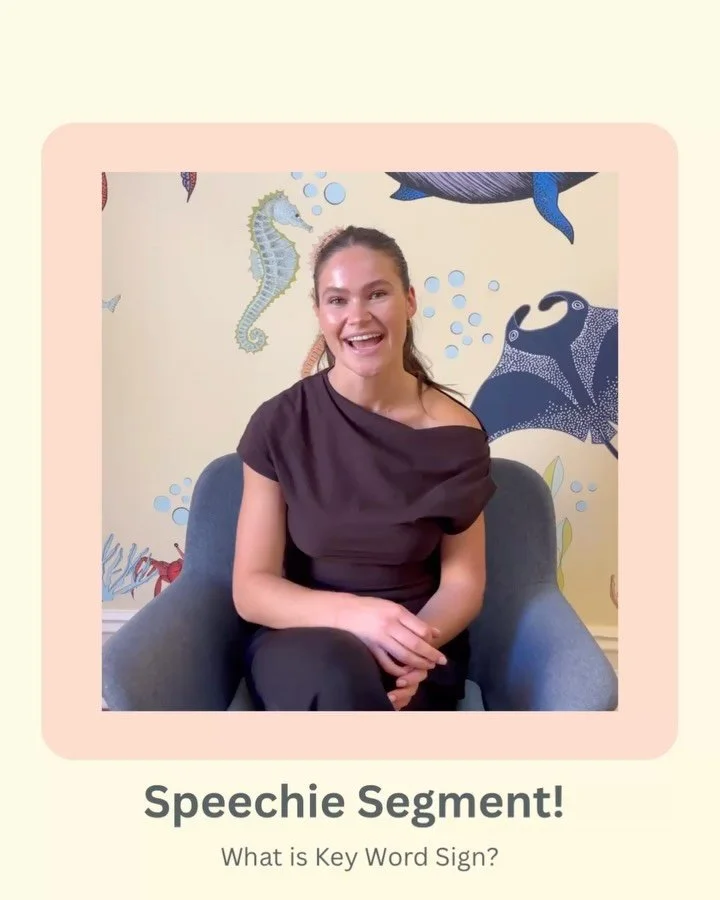 Today, Elise is jumping on to chat all things Key Word Sign!

Elise explains what Key Word Sign is, why we use it, and how pairing simple signs with spoken words can support our little ones to communicate. 

Using key signs alongside speech can help 