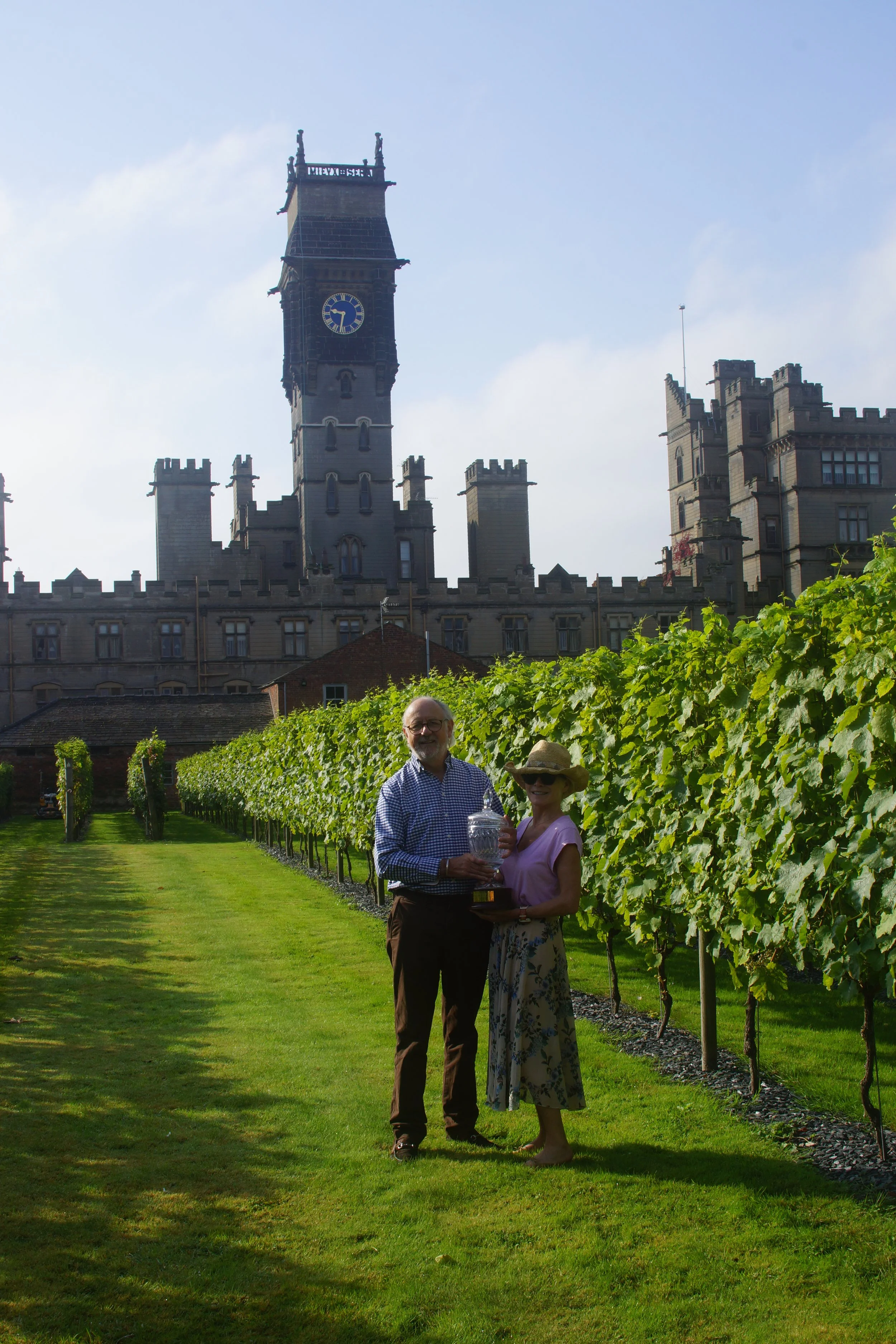 CT - Lord and Lady with Trophy in Vineyard.JPG