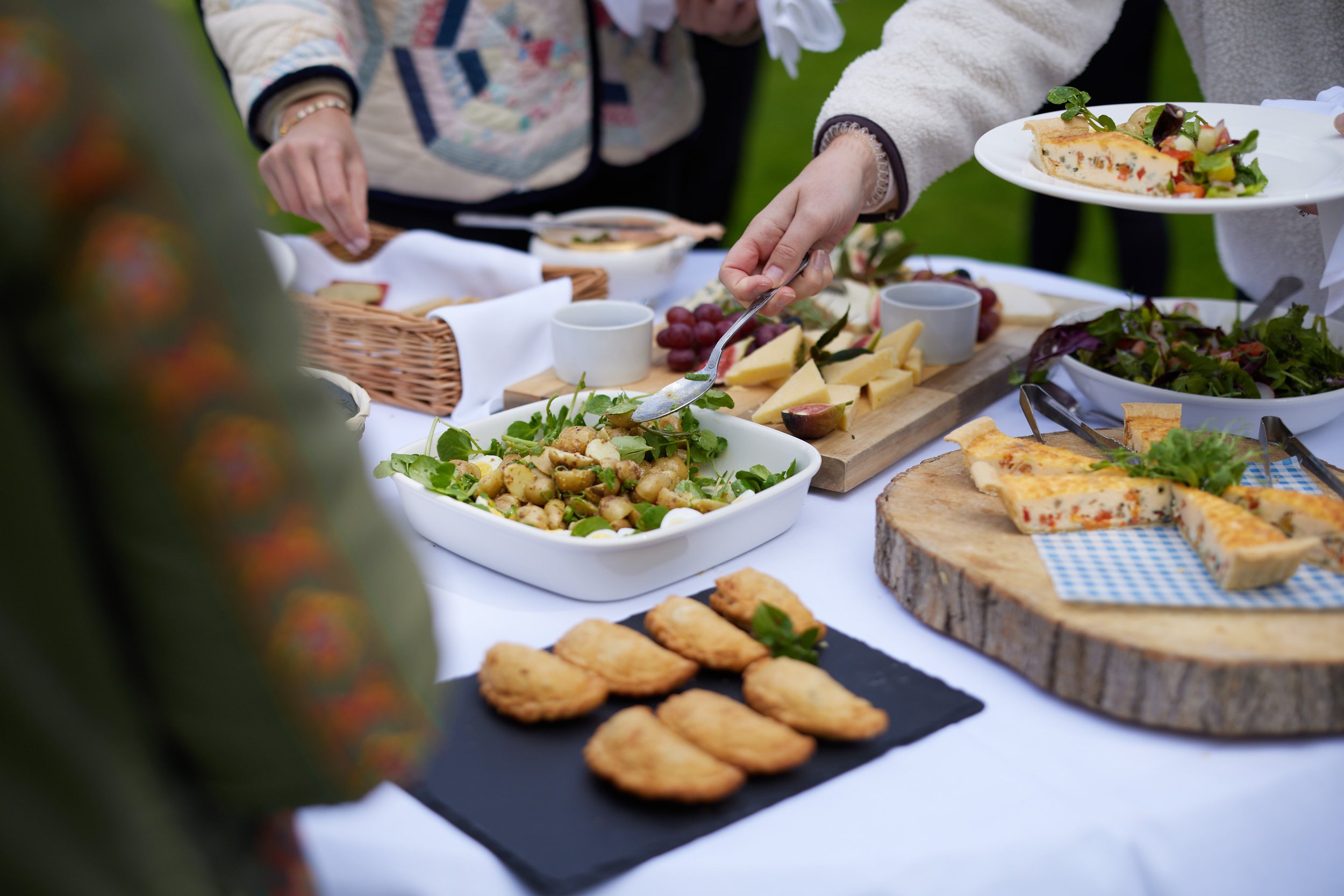 Alfresco dining at Carlton Towers signature wellness retreat