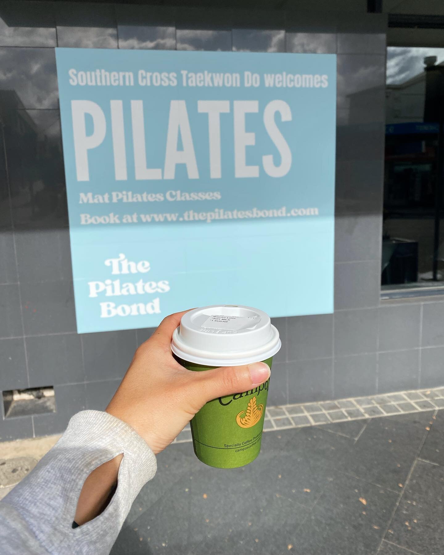 Saturday morning post Pilates treat with Bik&rsquo;s cafe next door 😏 

#pilates #matpilates #groupexercise #movment #exercise #coffee #botany #baysidesydney