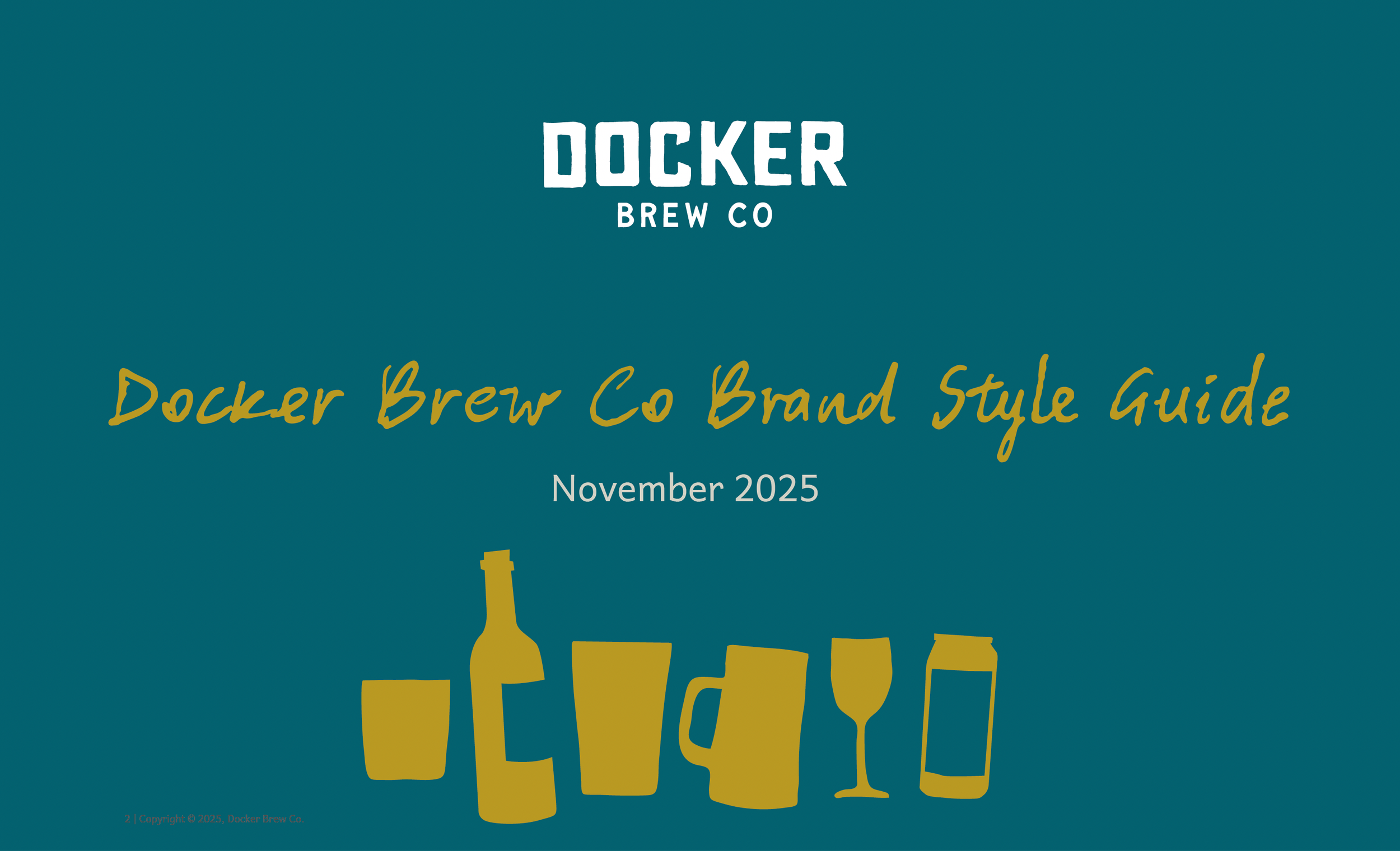 Docker Brew Co Brand Guidelines cover