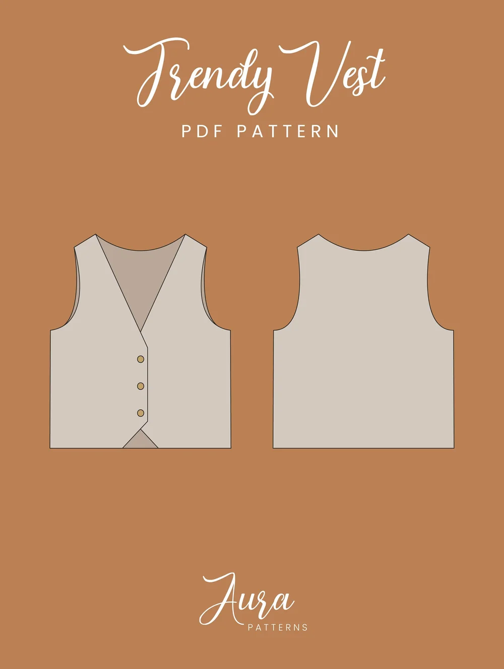 Vest Sewing Pattern | XS-XXXL | Easy Digital PDF | Waistcoat Smart Top Pattern — Aura Sewing Patterns vest-sewing-pattern-xs-xxxl-easy-digital-pdf-waistcoat-smart-top-pattern-aura-sewing-patterns