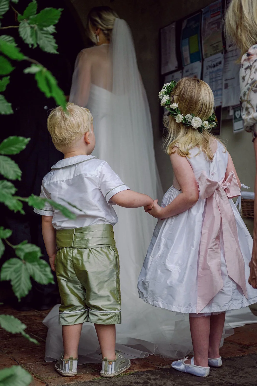 Bridesmaid flowers sustainably sourced for Cotswold wedding England