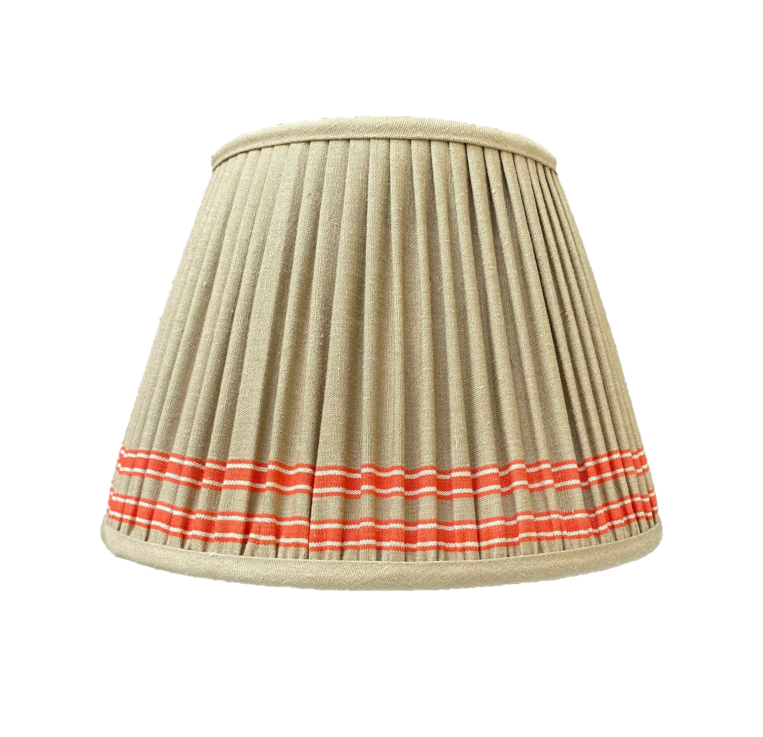 Vintage stripe pleated empire lampshade