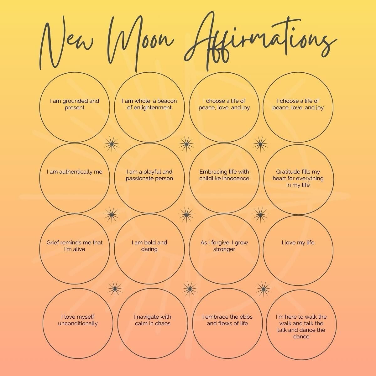 Feeling the profound shifts of the new moon and solar eclipse, I&rsquo;m taking a moment to focus on my affirmations for the future&hellip;

I&rsquo;m okay with all the mistakes I&rsquo;ve made in the past and all the mistakes I&rsquo;ll make in the 