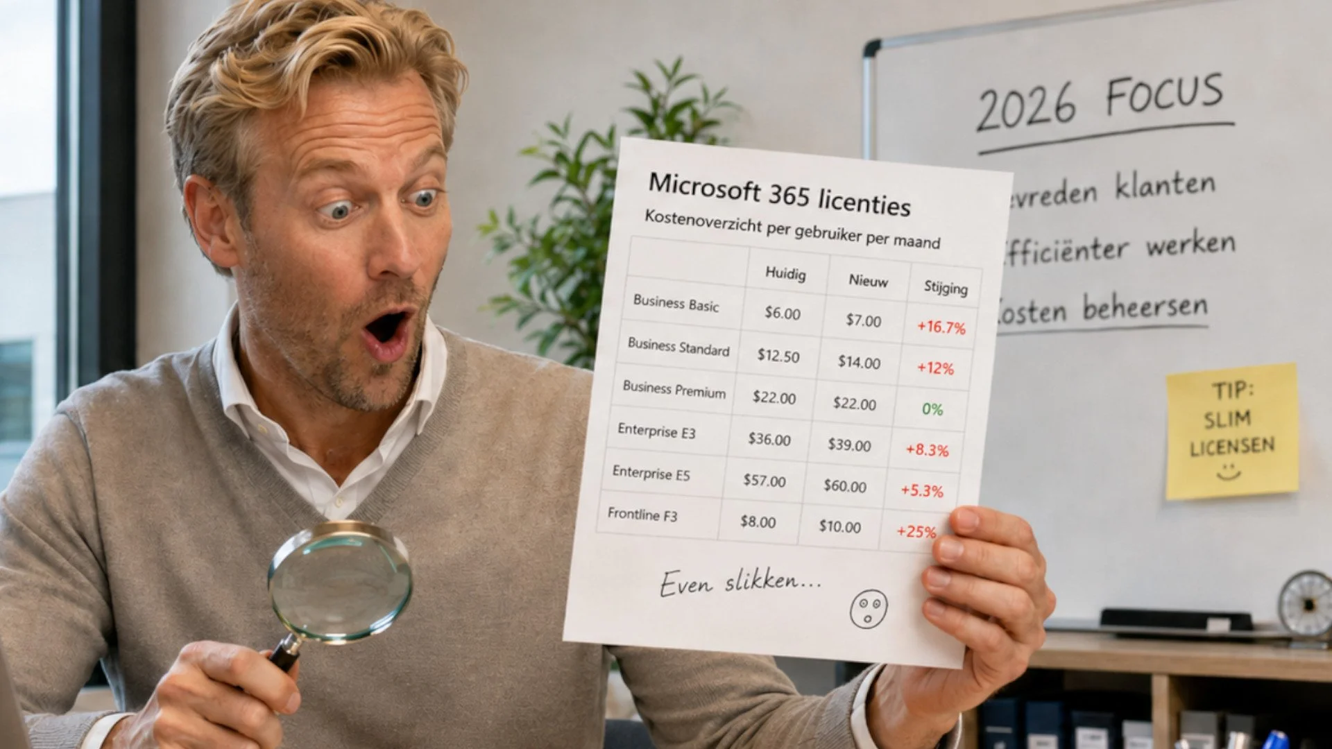 Microsoft prijsshock: wat de M365-wijzigingen betekenen voor jouw IT-budget