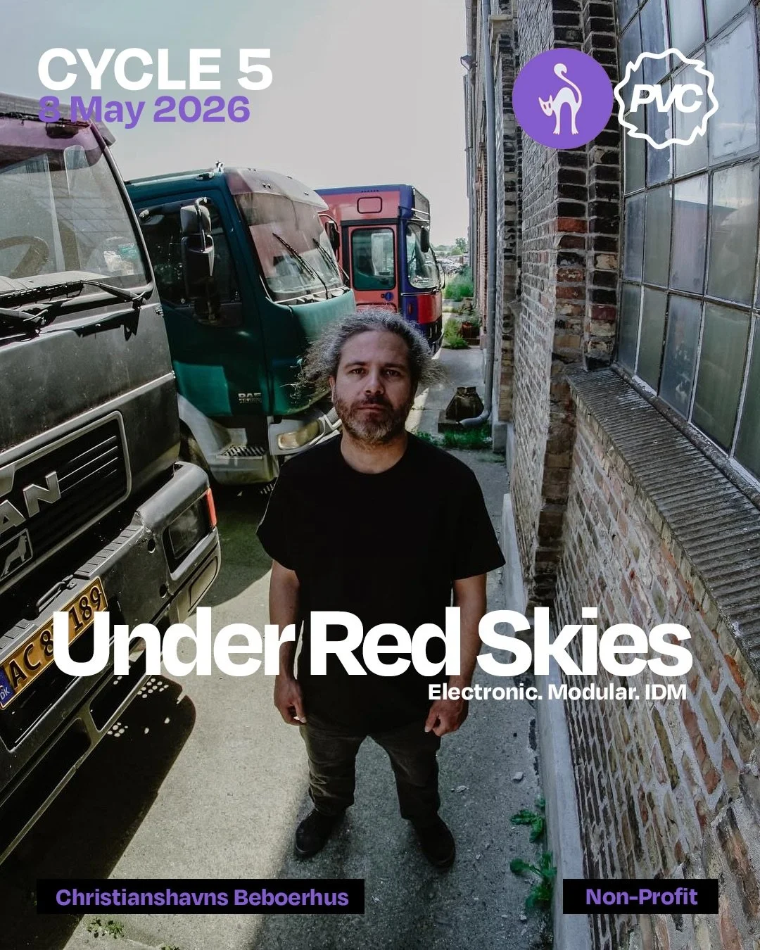 Experience UNDER RED SKIES on May 8 during CYCLE 5 at Beboerhuset.

@underredskiesdk is a project by Carsten Colberg from Roskilde, DK. His music can be described as dreamy ambient soundscapes that meets raw and gritty, minimalistic techno. Vibrant a