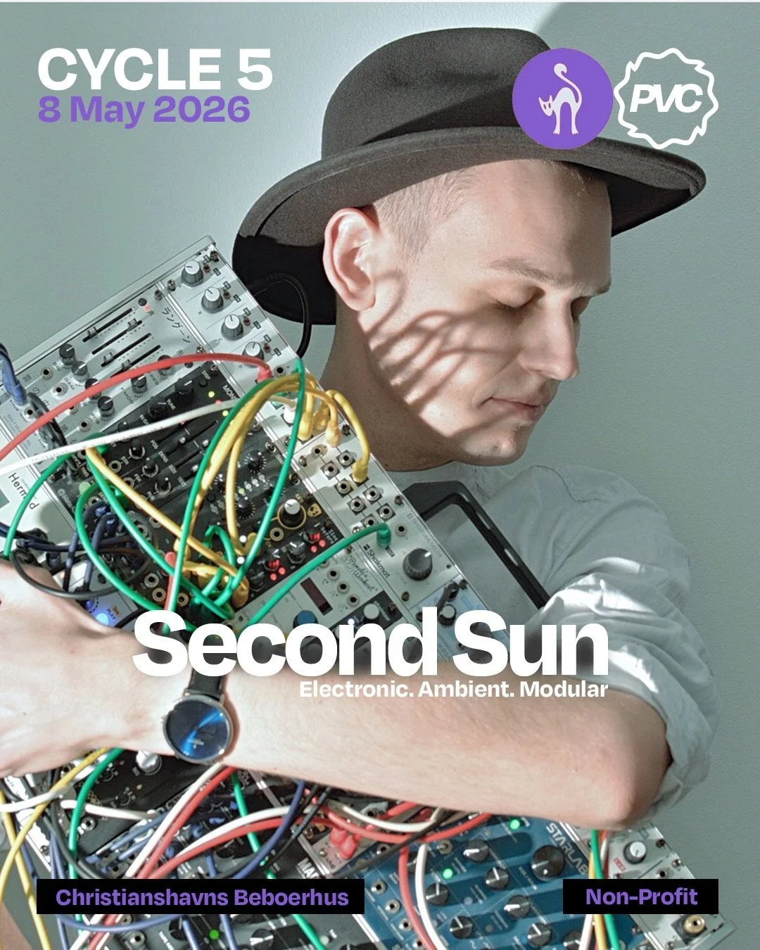 Experience Second Sun on May 8 during CYCLE 5 at Beboerhuset.

@second__sun__ is the Copenhagen-based electronic project of musician and sound artist Jacob Rasmussen, creating immersive ambient works that unfold between minimalism and cinematic depth