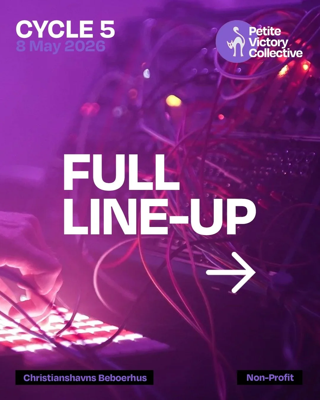 Here&rsquo;s CYCLE 5&rsquo;s full line-up! We&rsquo;re kicking things off with workshops and an open mic / playground from 16:00 to 20:00, the perfect warm-up before the main event. Then at 20:00, the celebrations begin in Beboerhuset&rsquo;s main ro