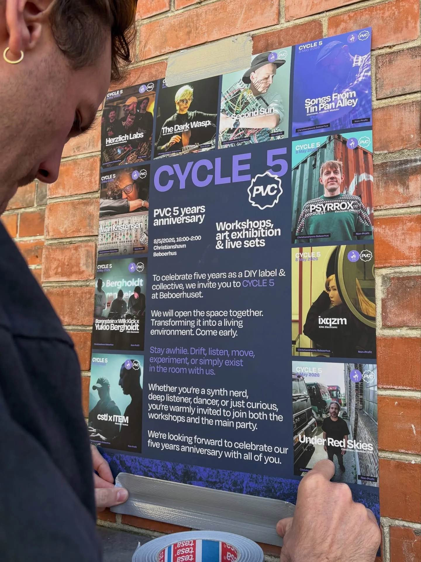 We can&rsquo;t wait to see you this Friday at @beboerhuset! We&rsquo;re bringing the community together to celebrate 5 years as a DIY label and collective, opening the space and transforming it into a living, breathing environment. 

CYCLE 5 is our o