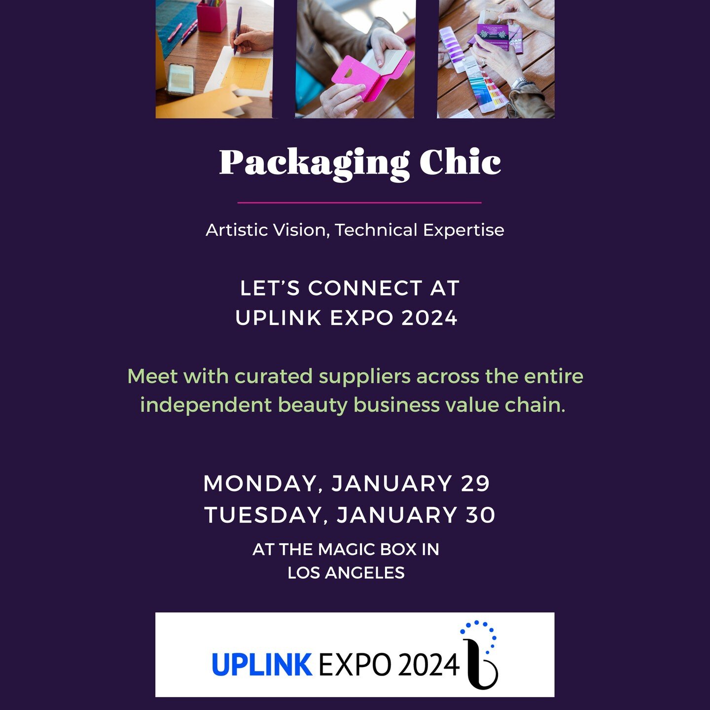 We'll be live and in person here at Uplink Expo 2024 taking place January 29 &amp; 30 in Los Angeles!
Uplink Expo is a fully cross functional trade show featuring
best-in-class suppliers and education. The event is designed to connect Entrepreneurs a