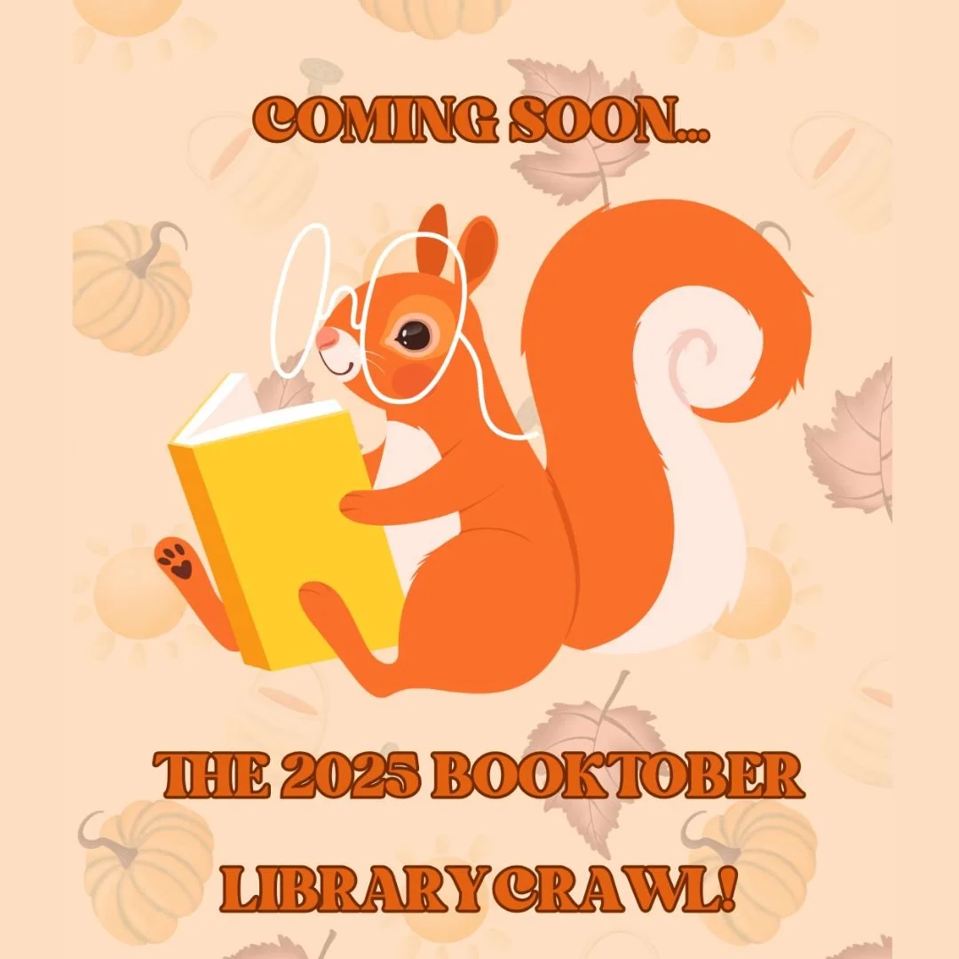 The 2025 Booktober Library Crawl starts tomorrow! 🍂 Don't forget to pick up your library crawl passport at the NPL front desk! 

The Booktober Library Crawl is a collaborative program between 25 OCLN Libraries beginning  Wednesday, October 1 through