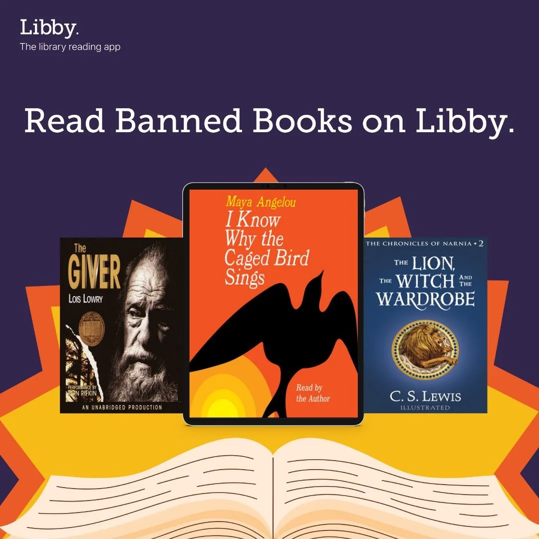 Celebrate your freedom to read! #libbyapp #BannedBooksWeek