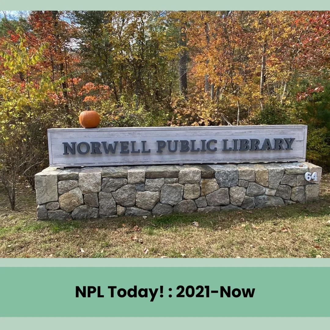 Happy 50th anniversary, Norwell Public Library! 🥳 For our final post in this little series, we’re taking a look at all the fun that we have at NPL today. Here is a sample of some of the many, many highlights! Thank you for all your love and su