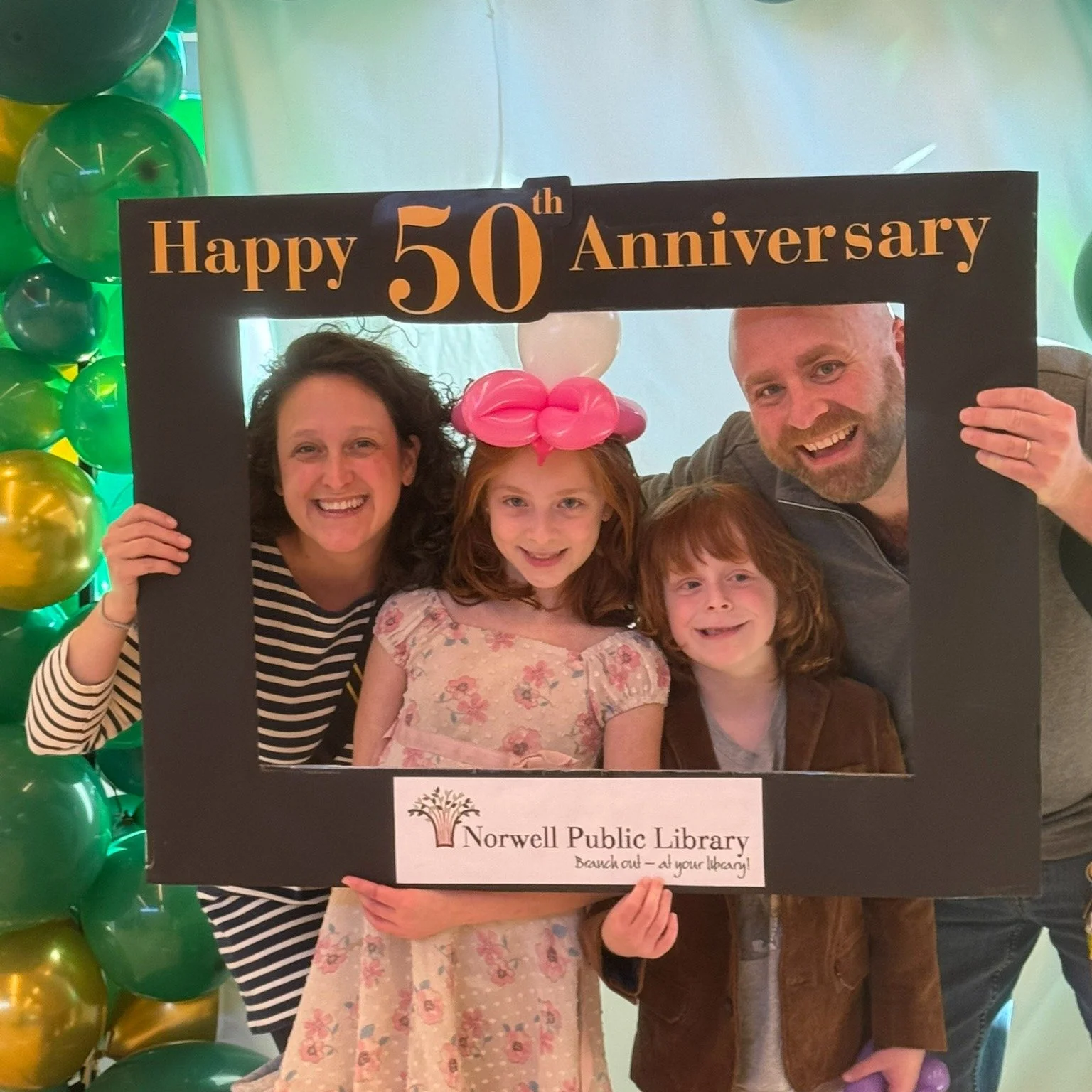 Here are photos from our ballon photo booth!  Enjoy!
More photos at bit.ly/4qapGKr
NPLFoundation Friends of Norwell Public Library