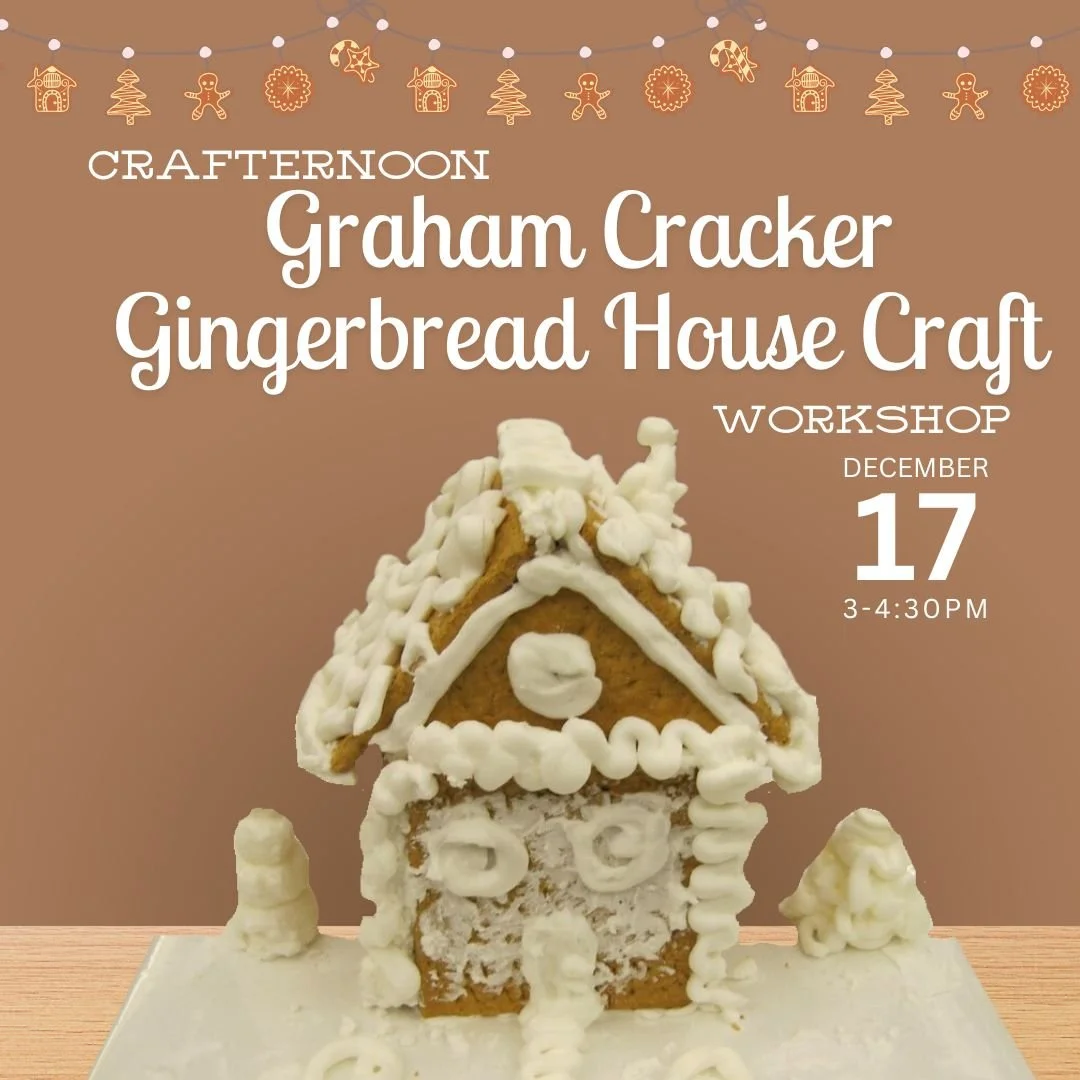 Teens join us next week in making your own small graham cracker gingerbread house! All supplies will be provided and included for this fun festive craft.

This program is for grades 6 through 12, guardians welcome! 

Be sure to sign up online on our 