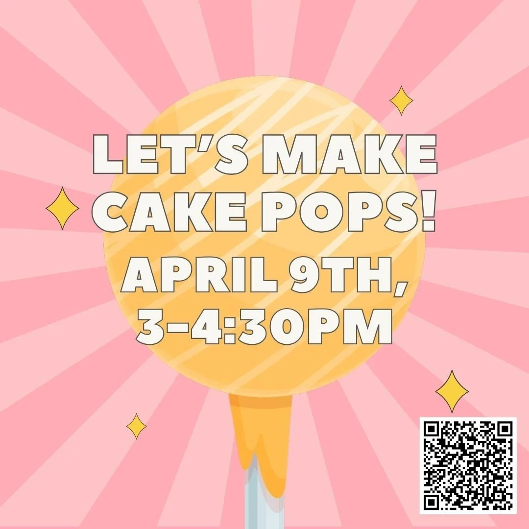 Join the YA Librarian tomorrow, Thursday April 9th from 3 to 4:30pm, in making cake-pops! Each individual in attendance will shown how to make cake-pops and walk away with a delicious treat. 

If you have an allergy please inform Brooke the YA Librar