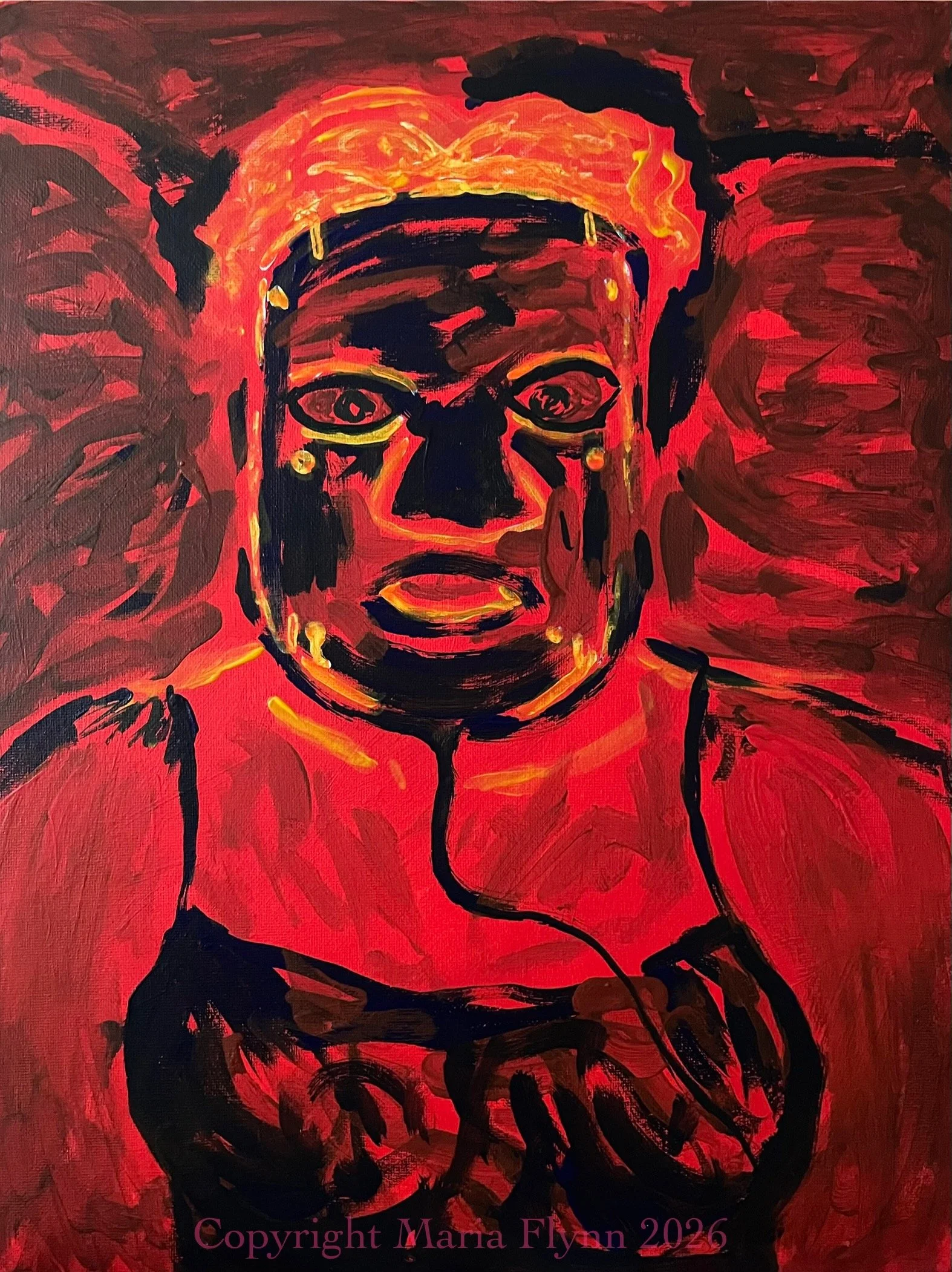 This age. 12x16" mixed media canvas.