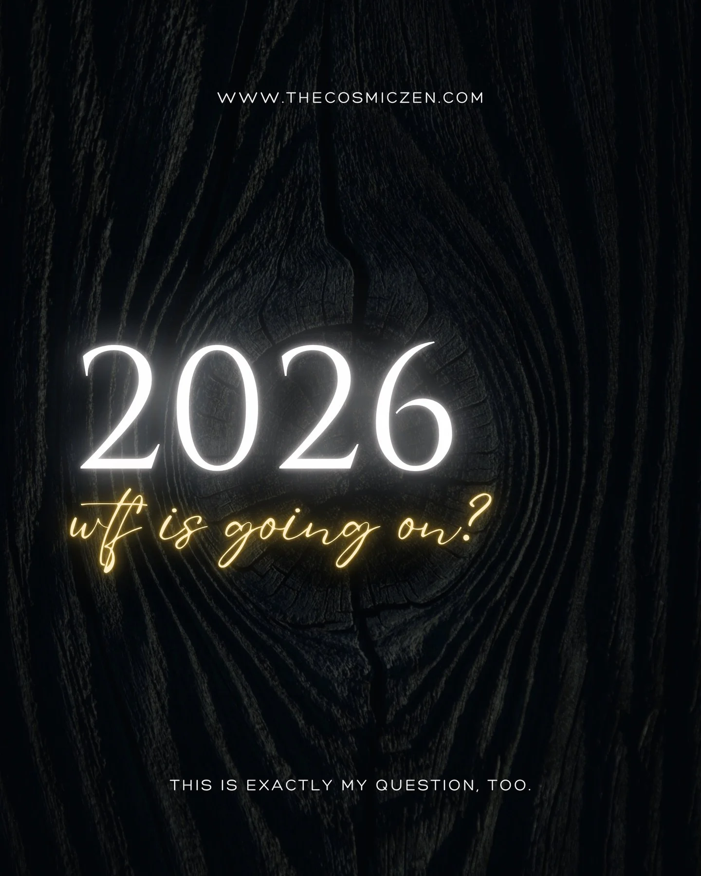 Only 3 weeks in and 2026 is alteady breaking a sweat 🙃

I&rsquo;m not surprised, to be honest.

This is all written in stars 💫

You can anticipate a theme or a feeling of certain planetary movements, but participation in them - I mean in REAL time 