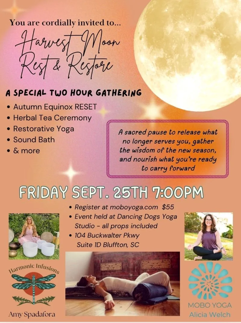 Harvest Moon Rest &amp; Restore with Alicia Welch &amp; Amy Yoga &amp; Sound Healing 